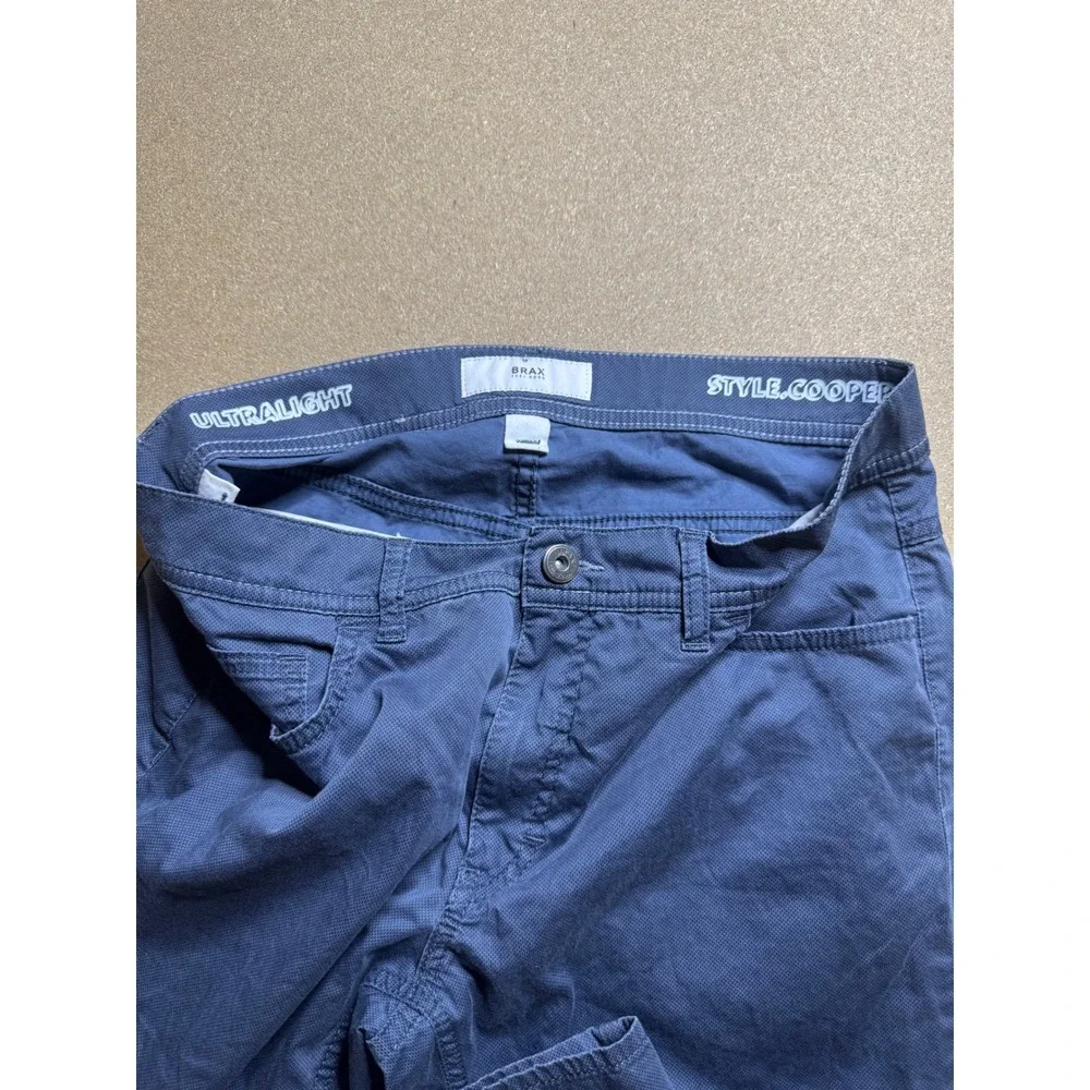 BRAX Style Cooper Mens Blue‎ Ultralight Comfort Fit Casual Pants 31/34